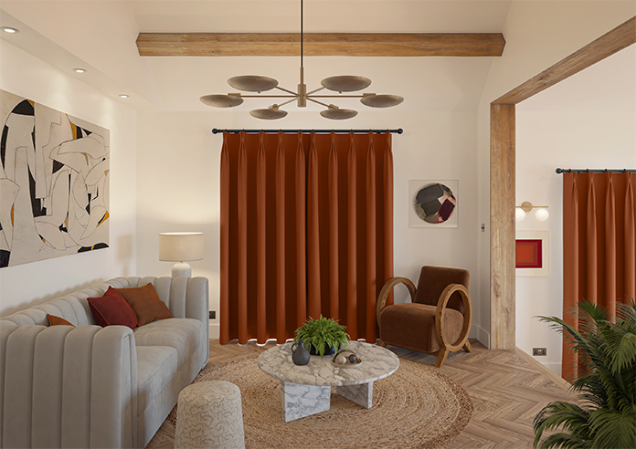 Ascot, Terracotta - Made to Measure Curtains - Image 15